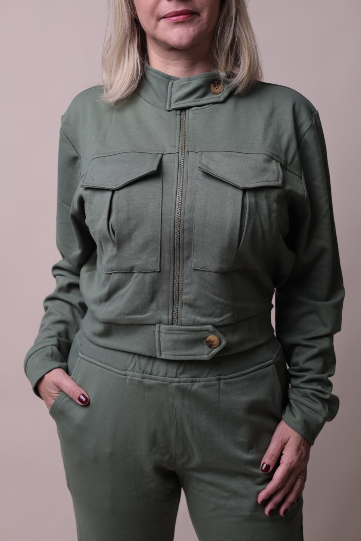 Conjunto Verde Militar em Moletinho - Imagem 4